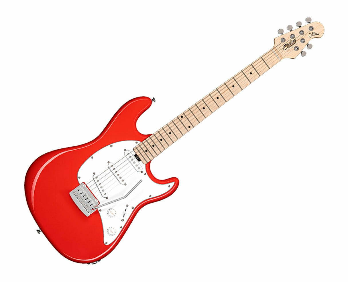 Sterling by Music Man Cutlass SSS in Fiesta Red
