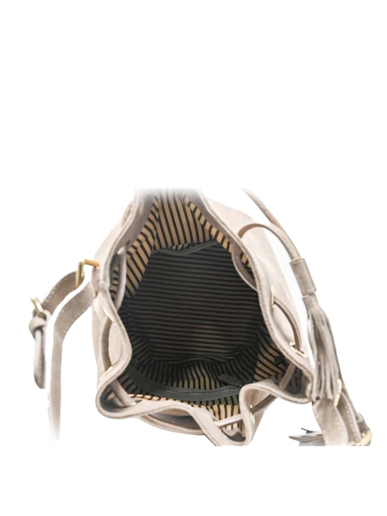 Tohl Beige Solid Large Handbag