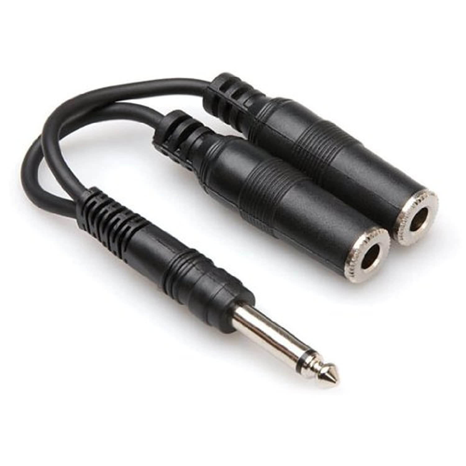 Hosa YPP-111 1/4" TS to Dual 1/4" TSF Y Cable
