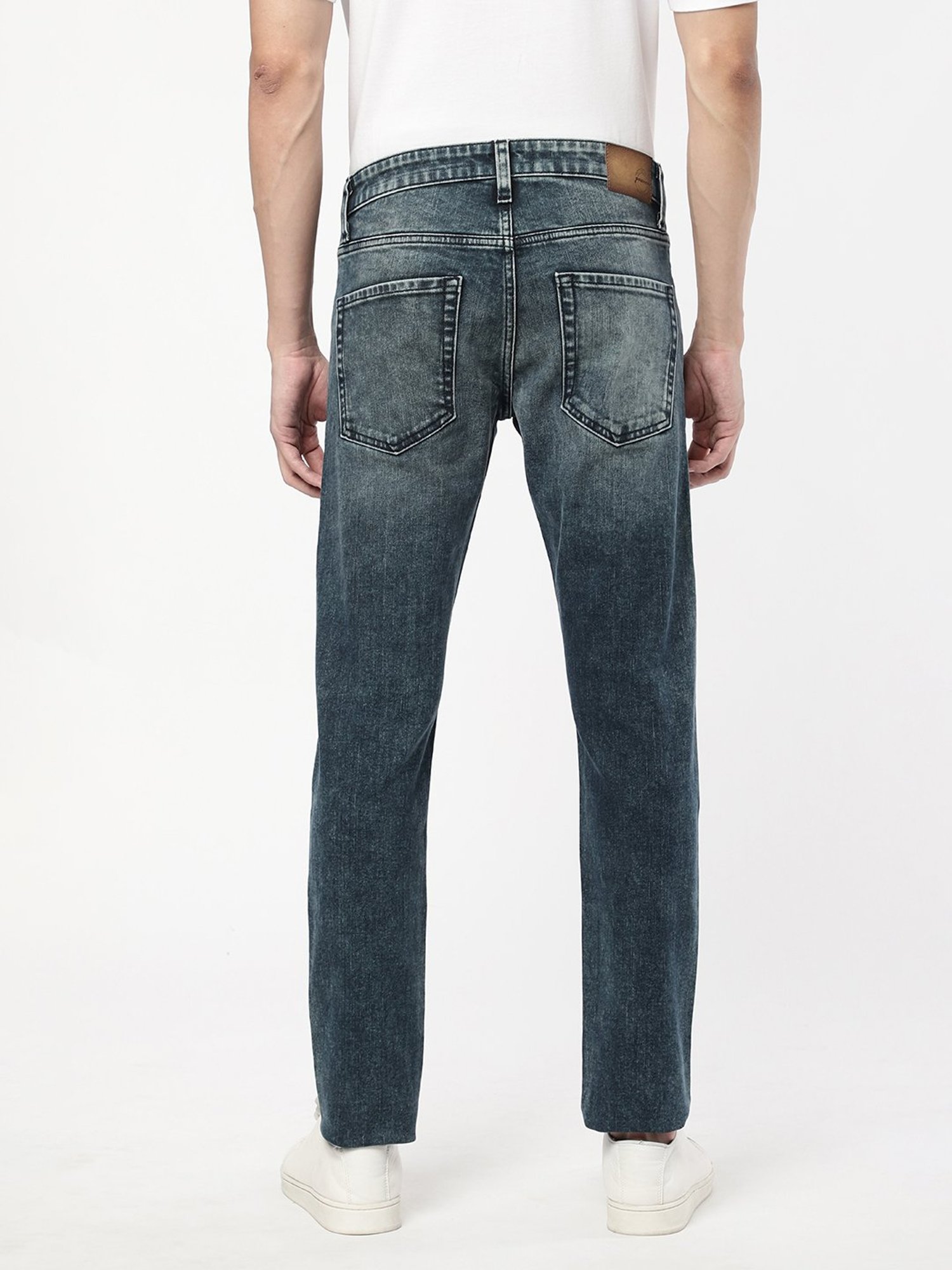 Passion Dark Blue Slim Fit Heavily Washed Jeans