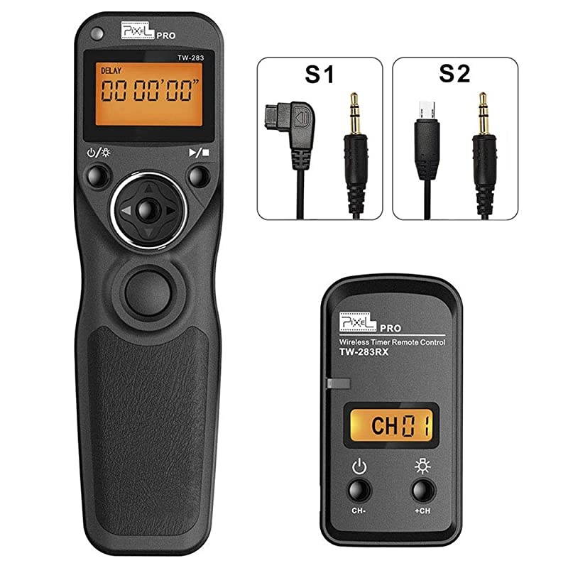 Wireless Remote Shutter for Sony  24G Wired Shutter Release Cable Wireless Timer Remote Control S1S2 for Sony Alpha A9 A99 A77 A7RII A7 A100 A350 A450 A550 A560