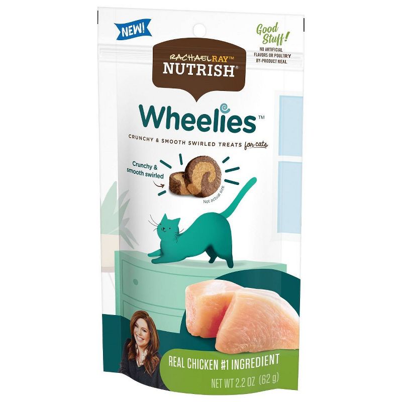 Rachael Ray Nutrish Wheelies Chicken Cat Treat -2.2oz