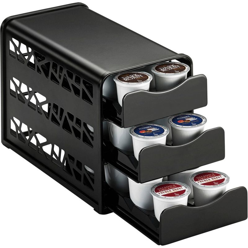 Java Concepts 3 Tier Coffee Pod Drawer - Black