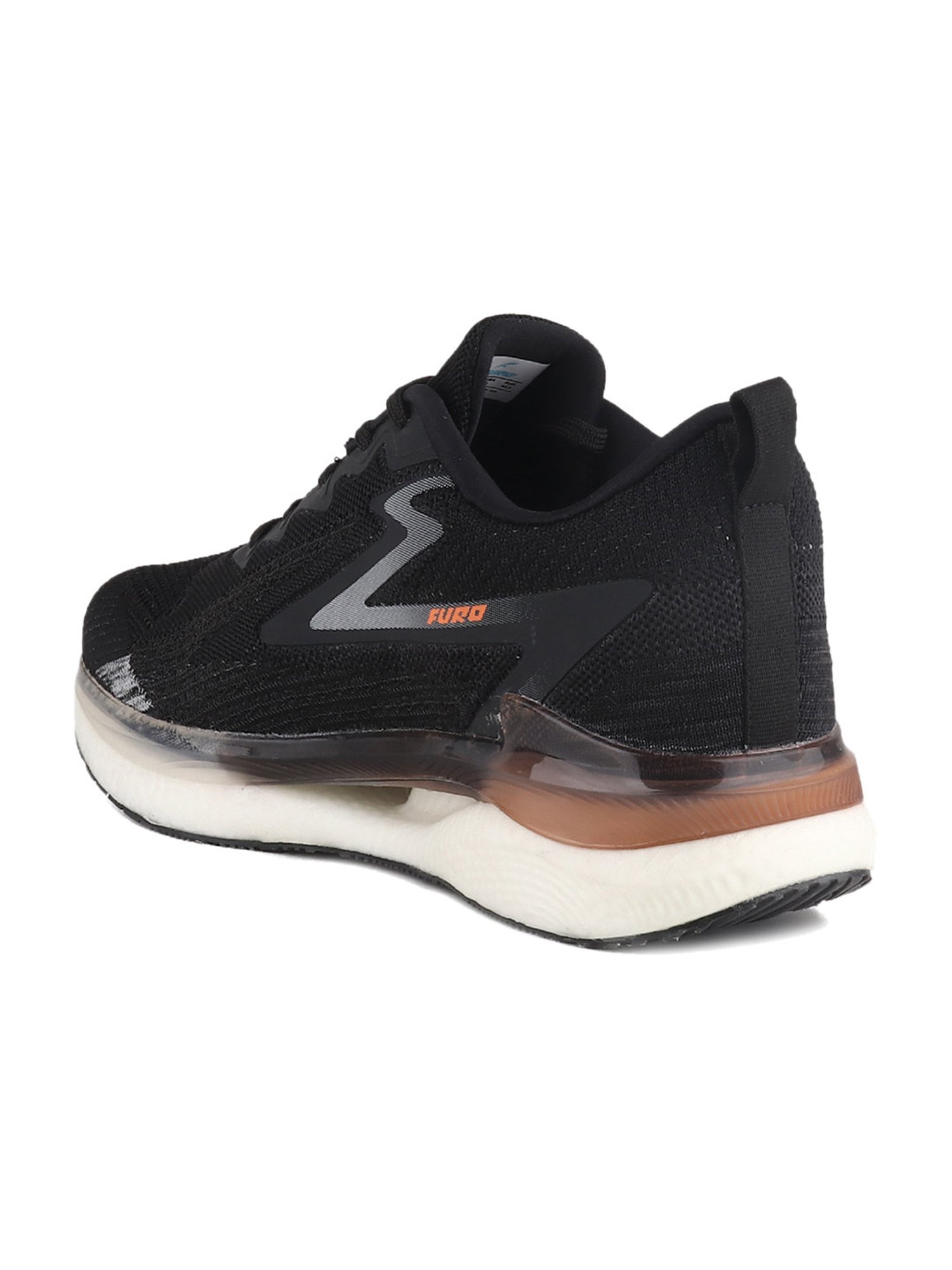 Furo by Red Chief Men's Black Running Shoes