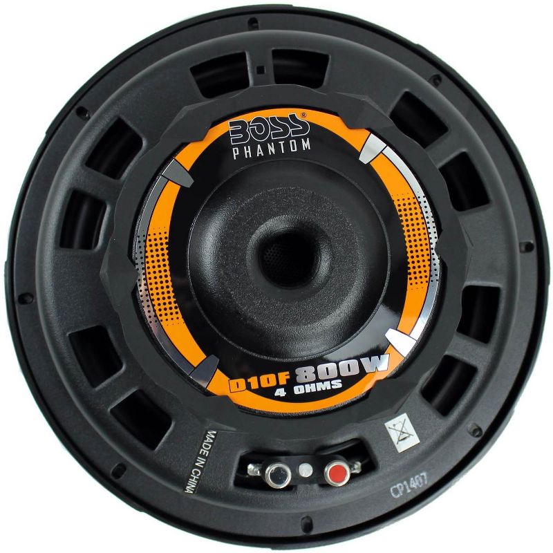 Boss 10 Inch 800W Shallow Slim Car Audio Subwoofer Power Sub Woofer Flat D10F