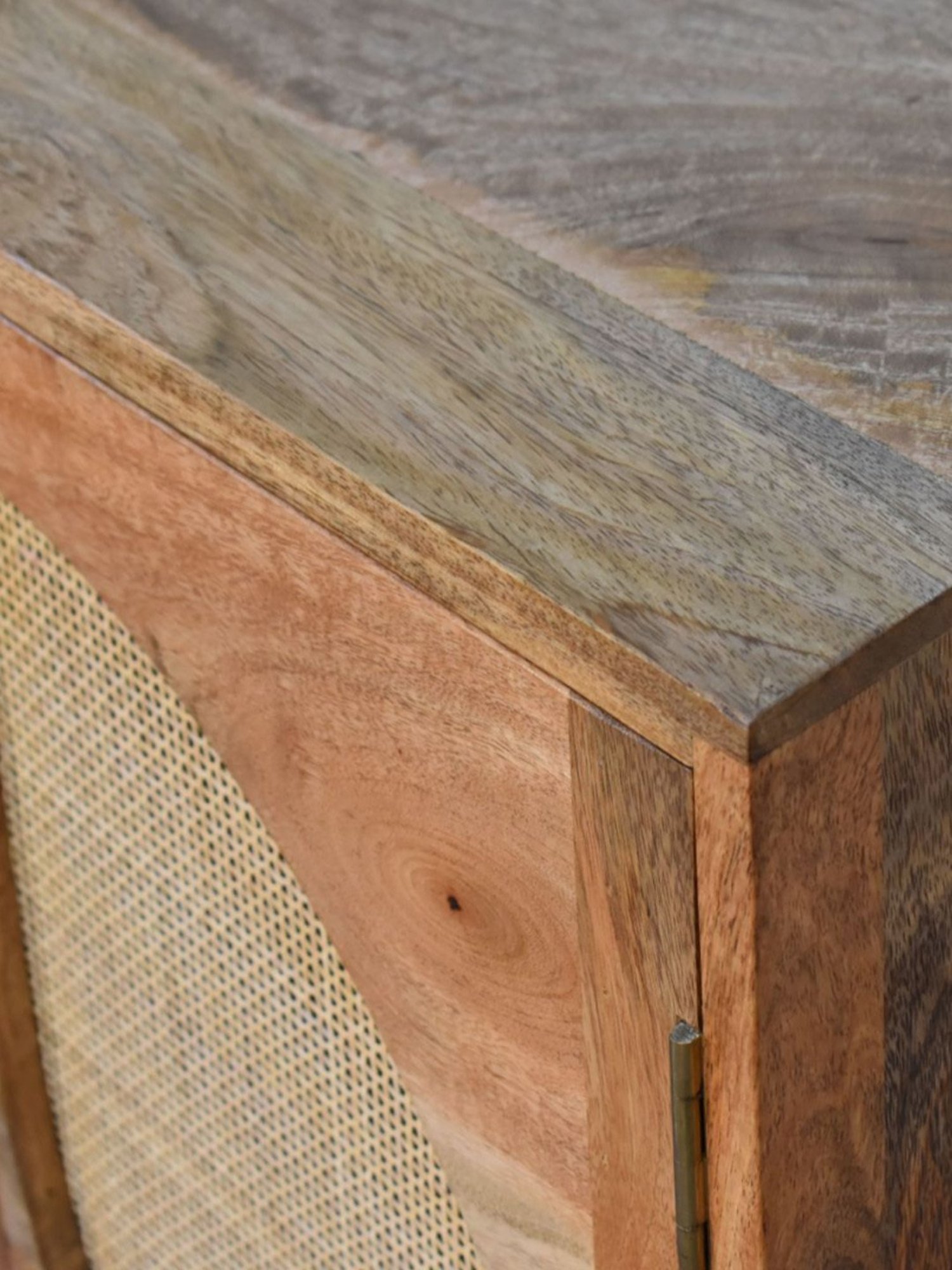 Artisan Furniture Close-knit Leaf Brown Wood Cabinet