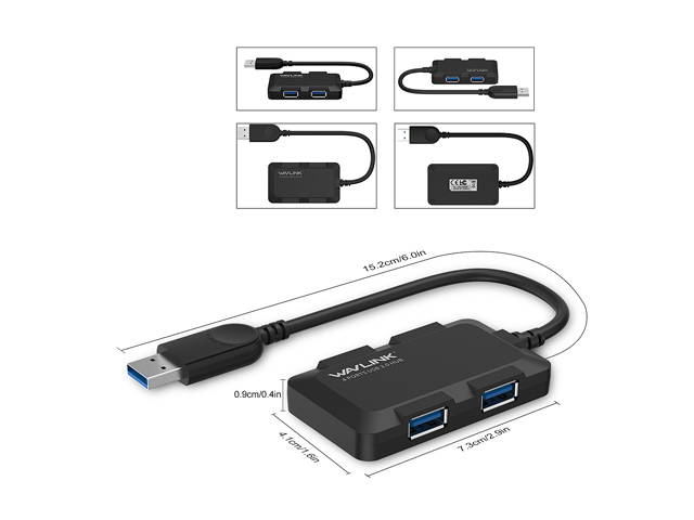 Madeng USB 3.0 HUB Adapter Extender Mini Splitter Box 3 Ports for PC Laptop Macbook Mobile Phone High Speed U Disk Reader