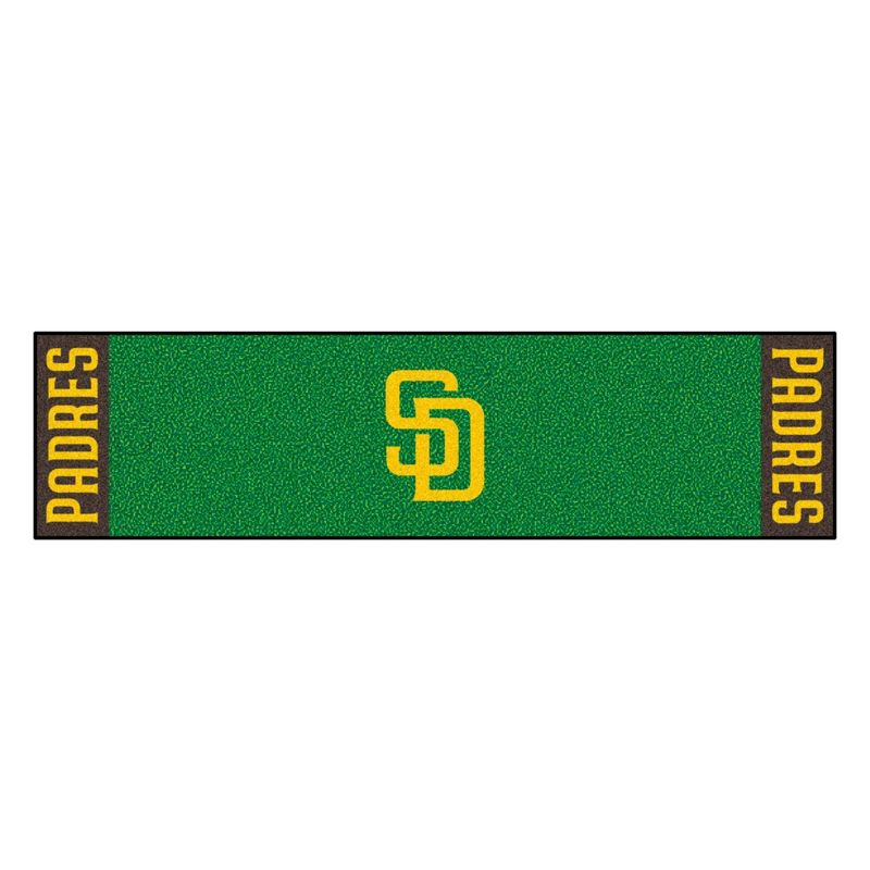 MLB San Diego Padres 1.5'x6' Putting Mat - Green
