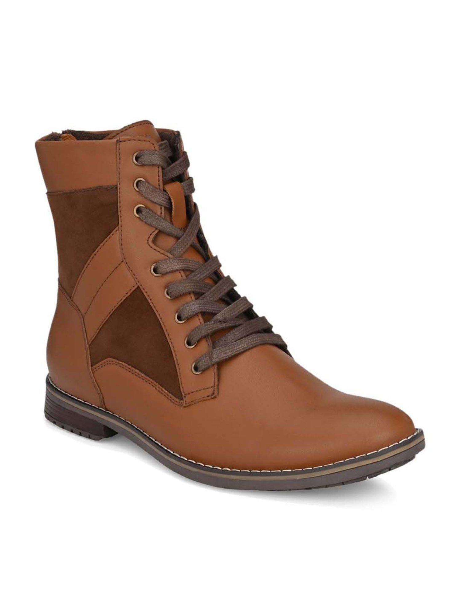 El Paso Men's Tan Casual Boots