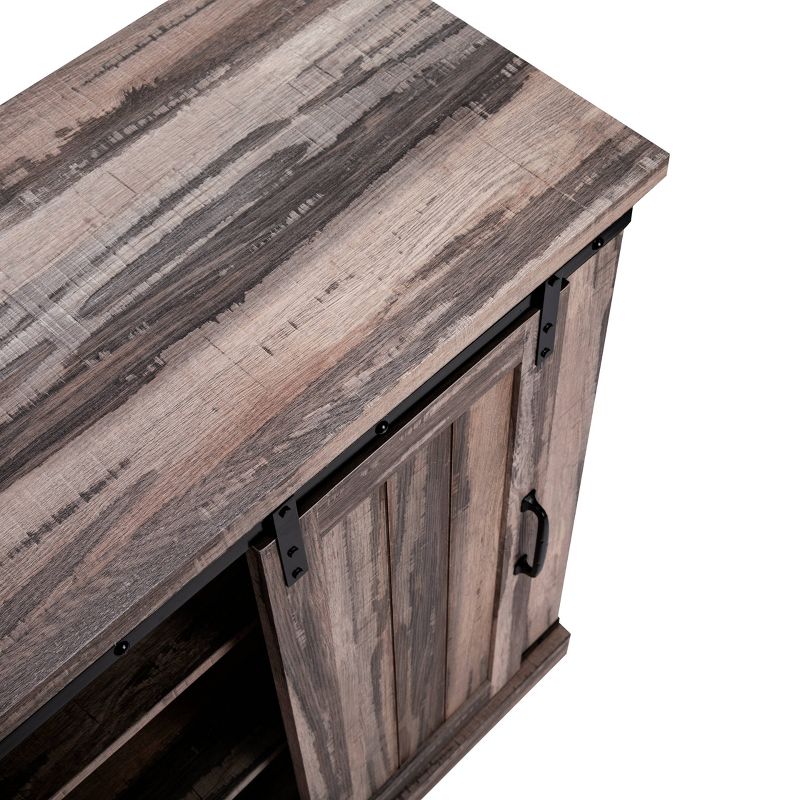 32" TV Stand For TVs up to 40" Aged Wood - Home Essentials