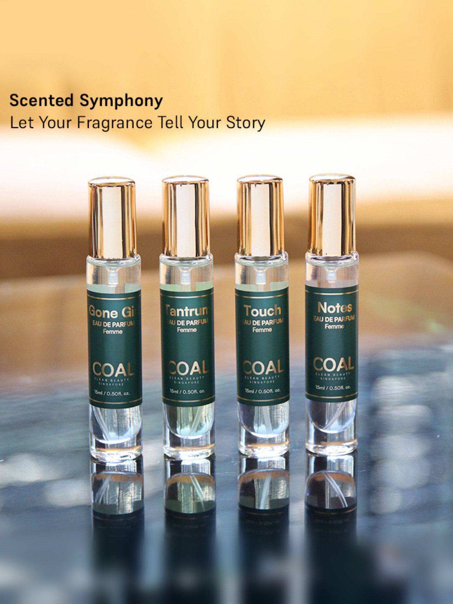 COAL Clean Beauty Eau de Parfum Travel Gift Pack for Women