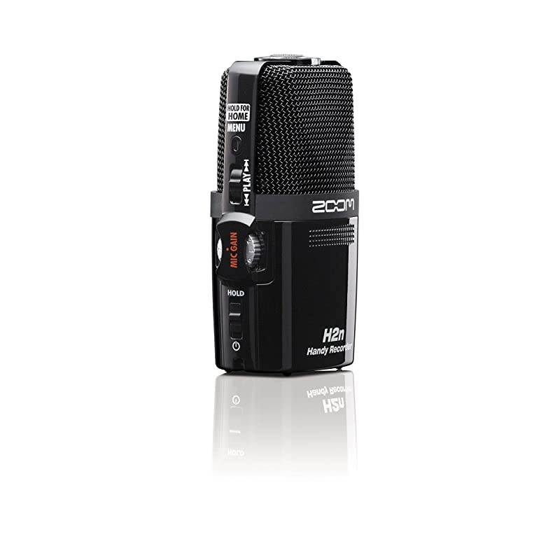 H2n Stereo/Surround-Sound Portable Recorder, 5 Built-In Microphones, X/Y, Mid-Side, Surround Sound, Ambisonics Mode, Records to SD Card, For Recording Music, Audio for Video, and Interviews