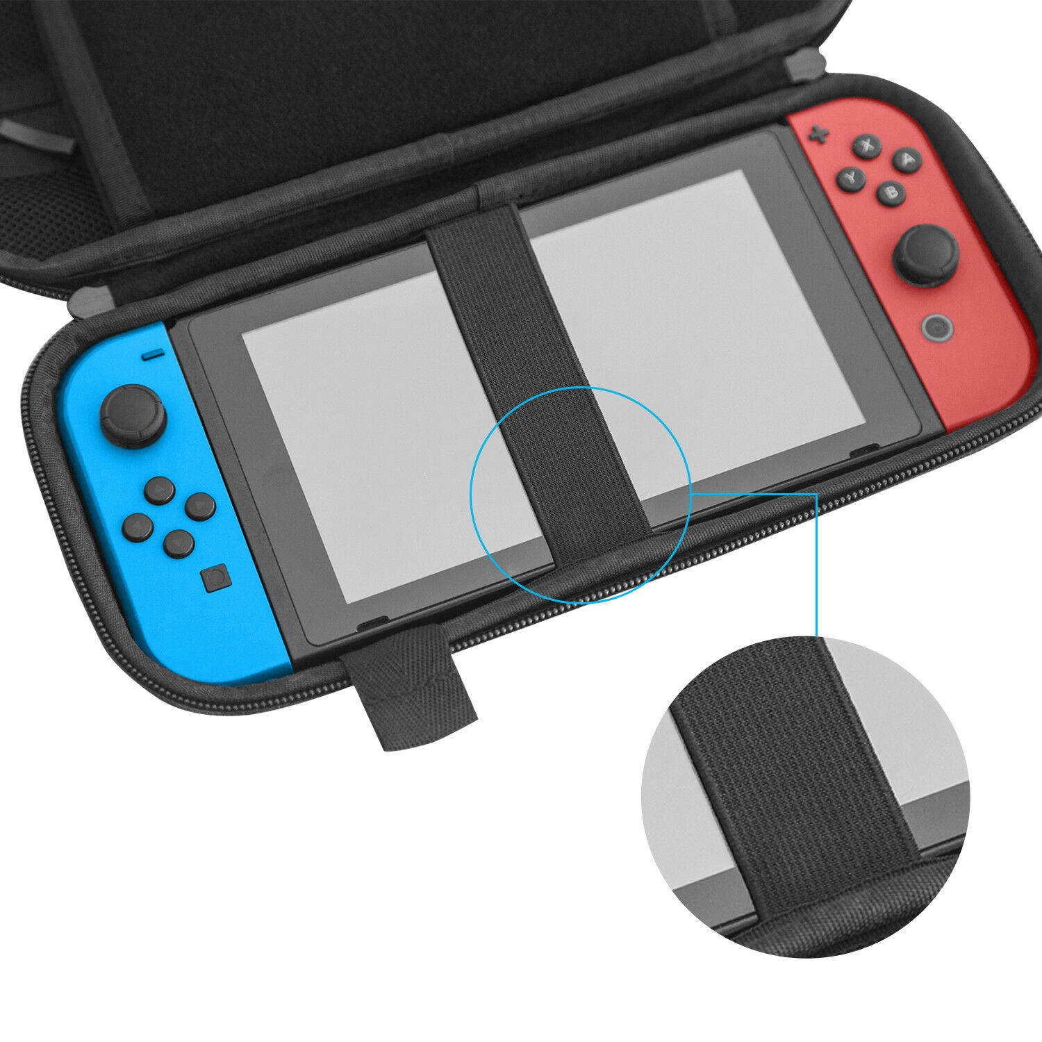 JETech Carrying Case for Nintendo Switch with 20 Game Cartridge Holders Black