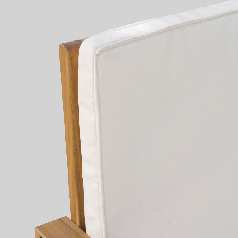 Luciano Acacia Wood Bench - Brown/Cream - Christopher Knight Home