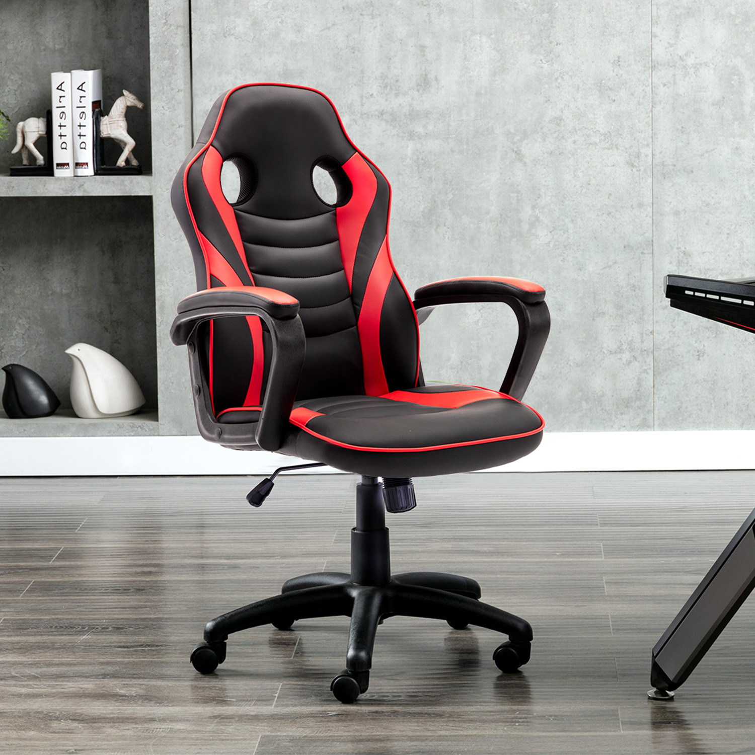Gaming Chair Ergonomic Leather Recliner Racing Computer Chair High Back Adjustable Swivel Executive office Desk Chair E-Sport Video Game Chair with Lumbar Support