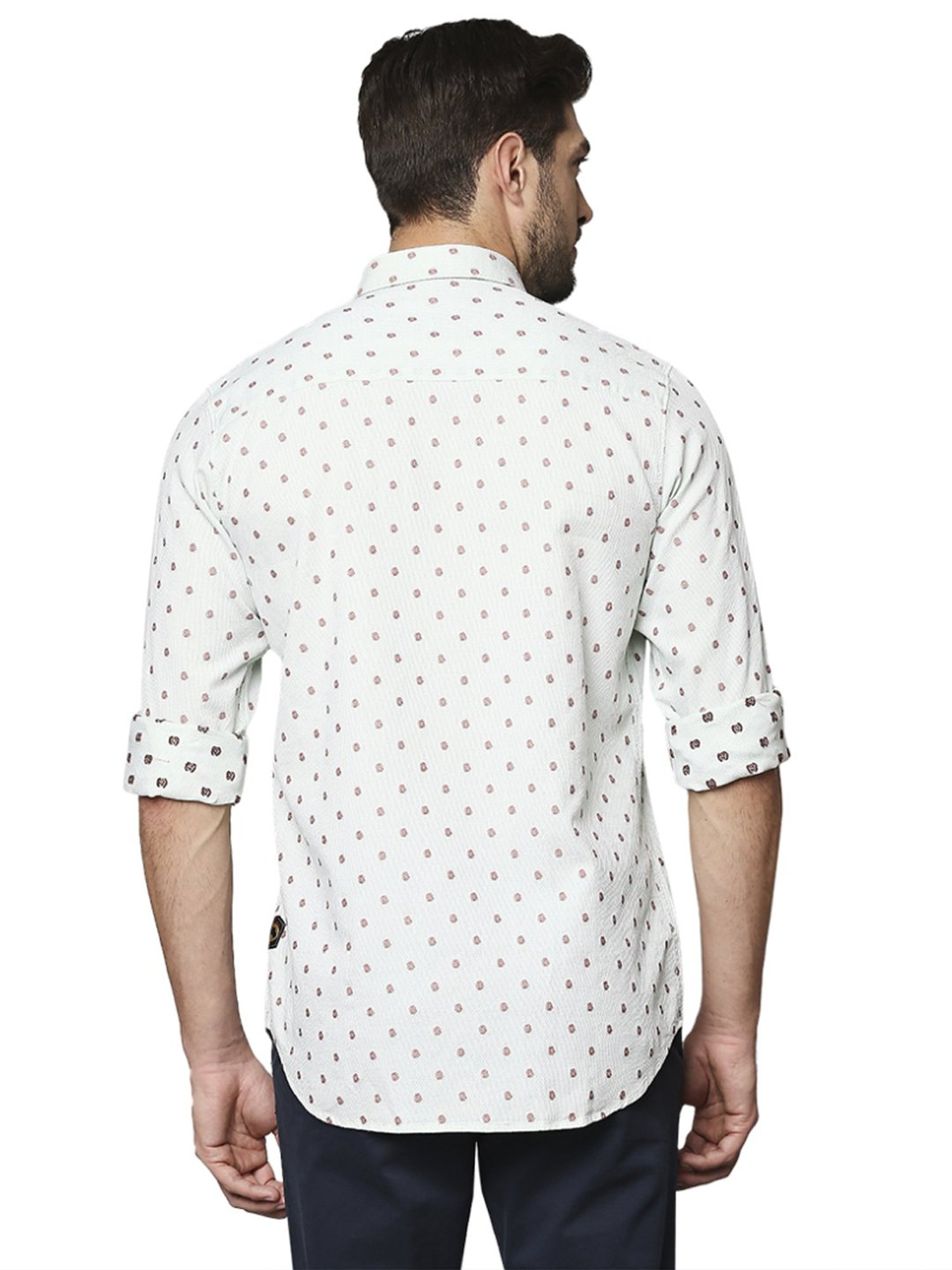 Raymond White Cotton Regular Fit Shirt