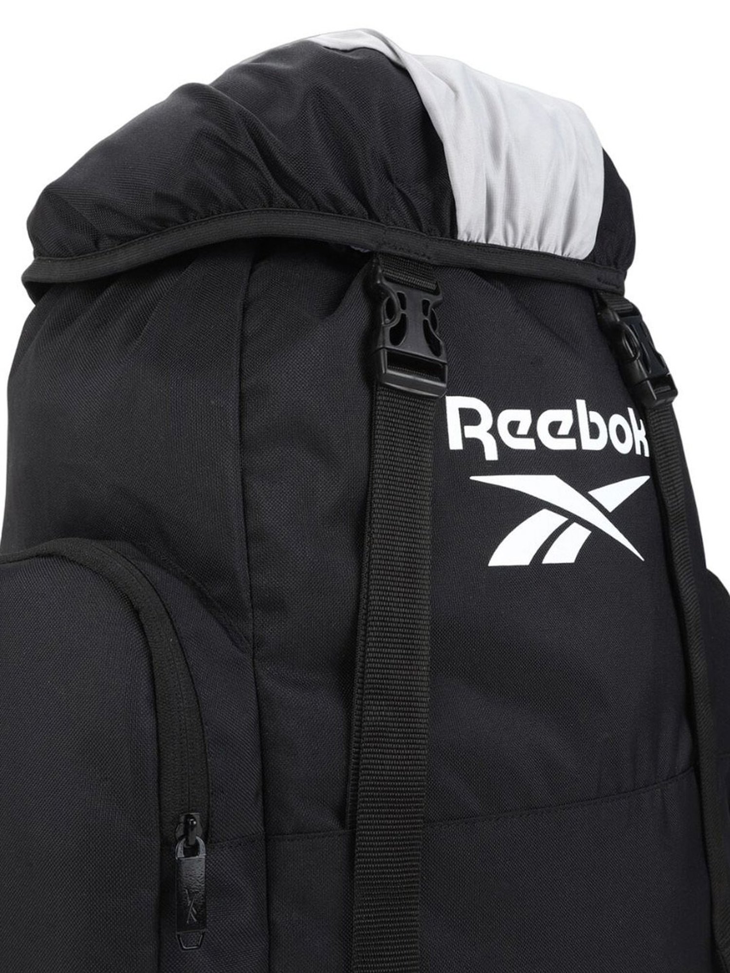 Reebok Black Polyester Solid Backpack