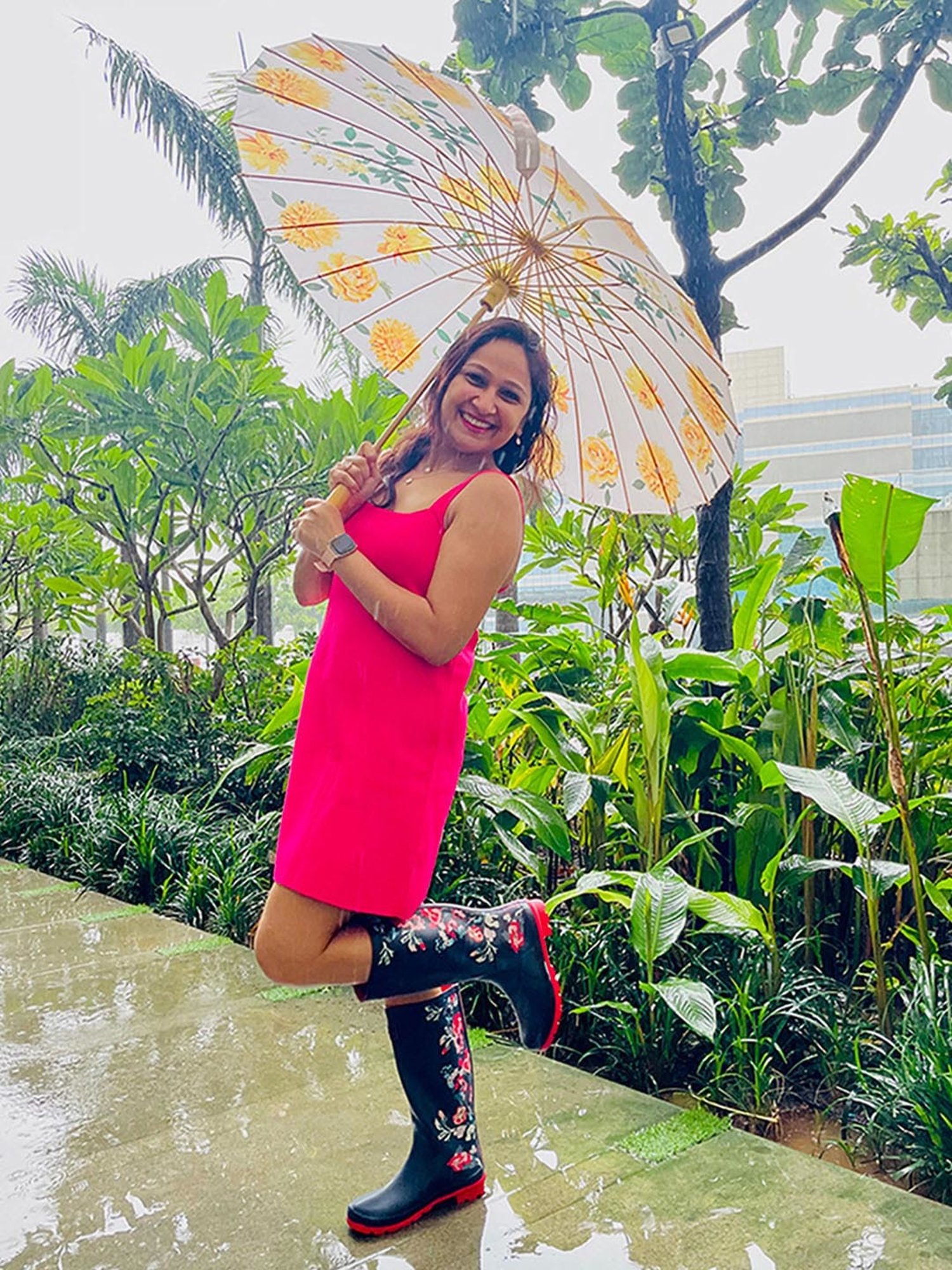 Little Surprise Box LLP Yellow Polyester Kids Umbrella