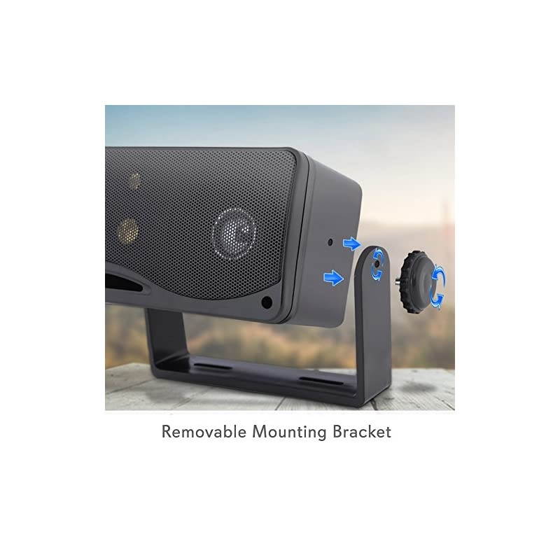 Bluetooth Karaoke Amplifier Home Car Bus Tours 300 Watts 2 Channel Digital Home Audio PA Receiver System amp 3Way Mini Box Speaker System 200 Watt Weatherproof Marine Grade Mount Speakers