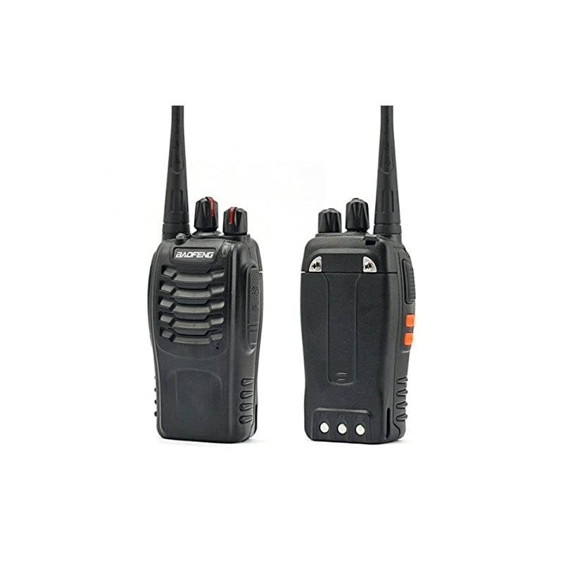 1PCs 888S Walkie Talkies 1500mAh Rechargeable Battery 3 Miles Long Range with Earphone LED Flashlight