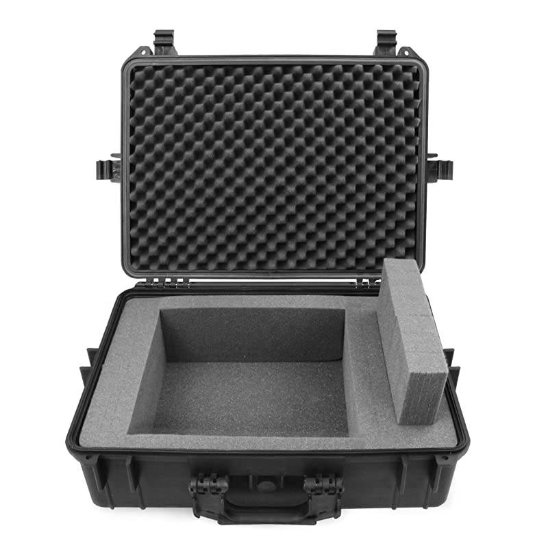 Waterproof Projector Case Hard Shell Projector Bag Compatible with Epson Home Cinema 2100 amp 2150 Select PowerLite Projectors with Protective Foam Interior Padlock Rings and Folding Handle