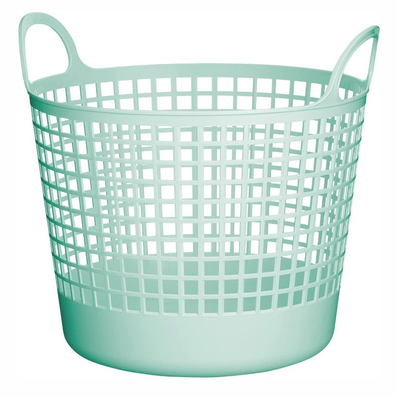 Household Essentials Rolling Laundry Hamper Storage Cart Natural/Light Ash