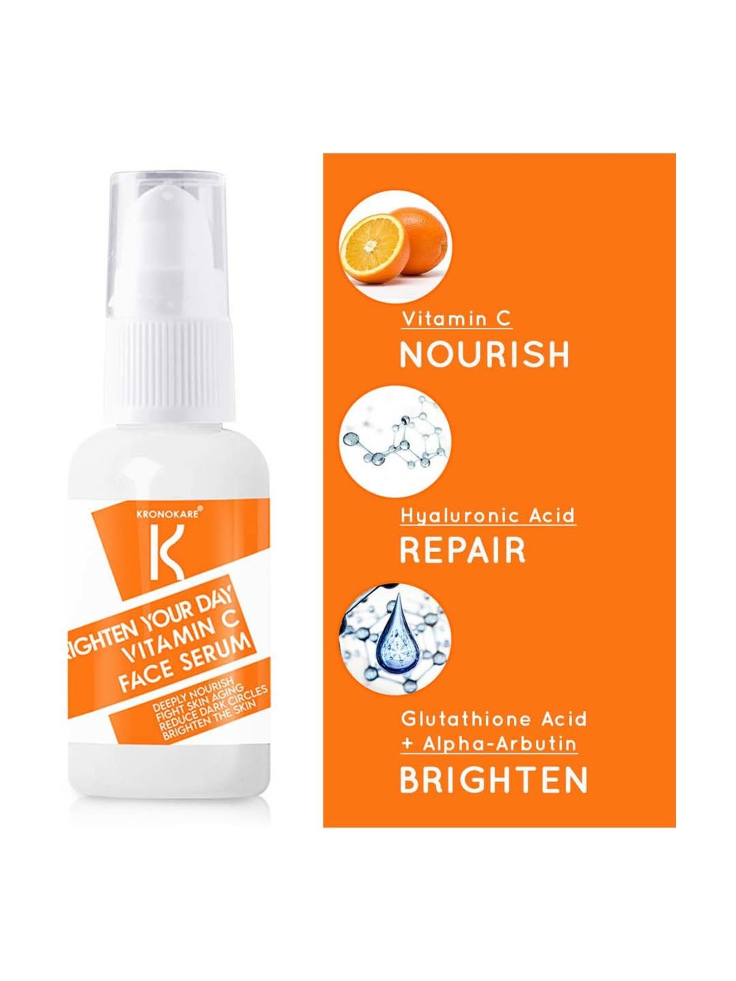 Kronokare Brighten Your Day Vitamin C Face Serum - 30 ml