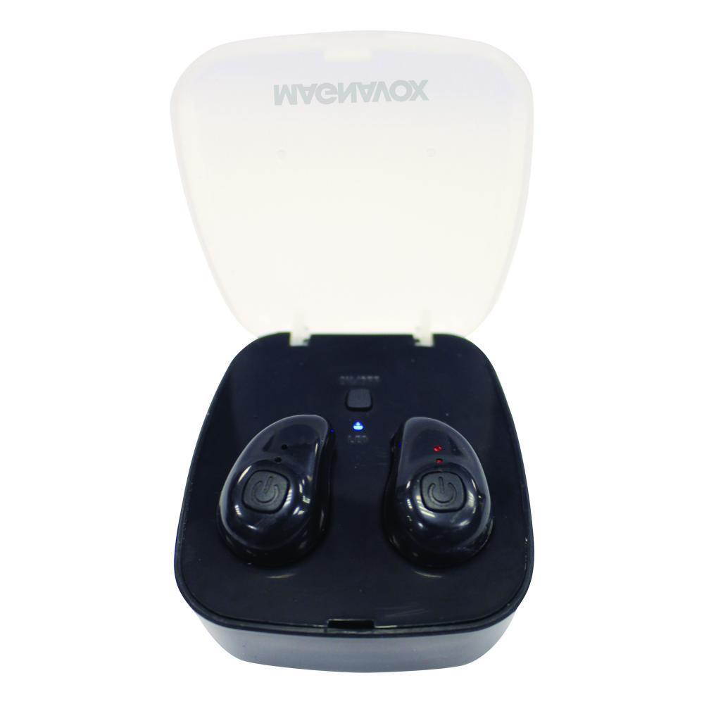Magnavox MBH530BK Mini Wireless Stereo Bluetooth Ear Buds Rechargeable Headphone