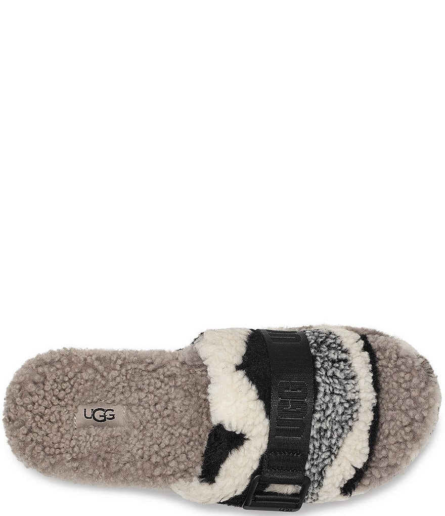 UGG&reg; Fluffita Cali Collage Buckle Faux Shearling Slides