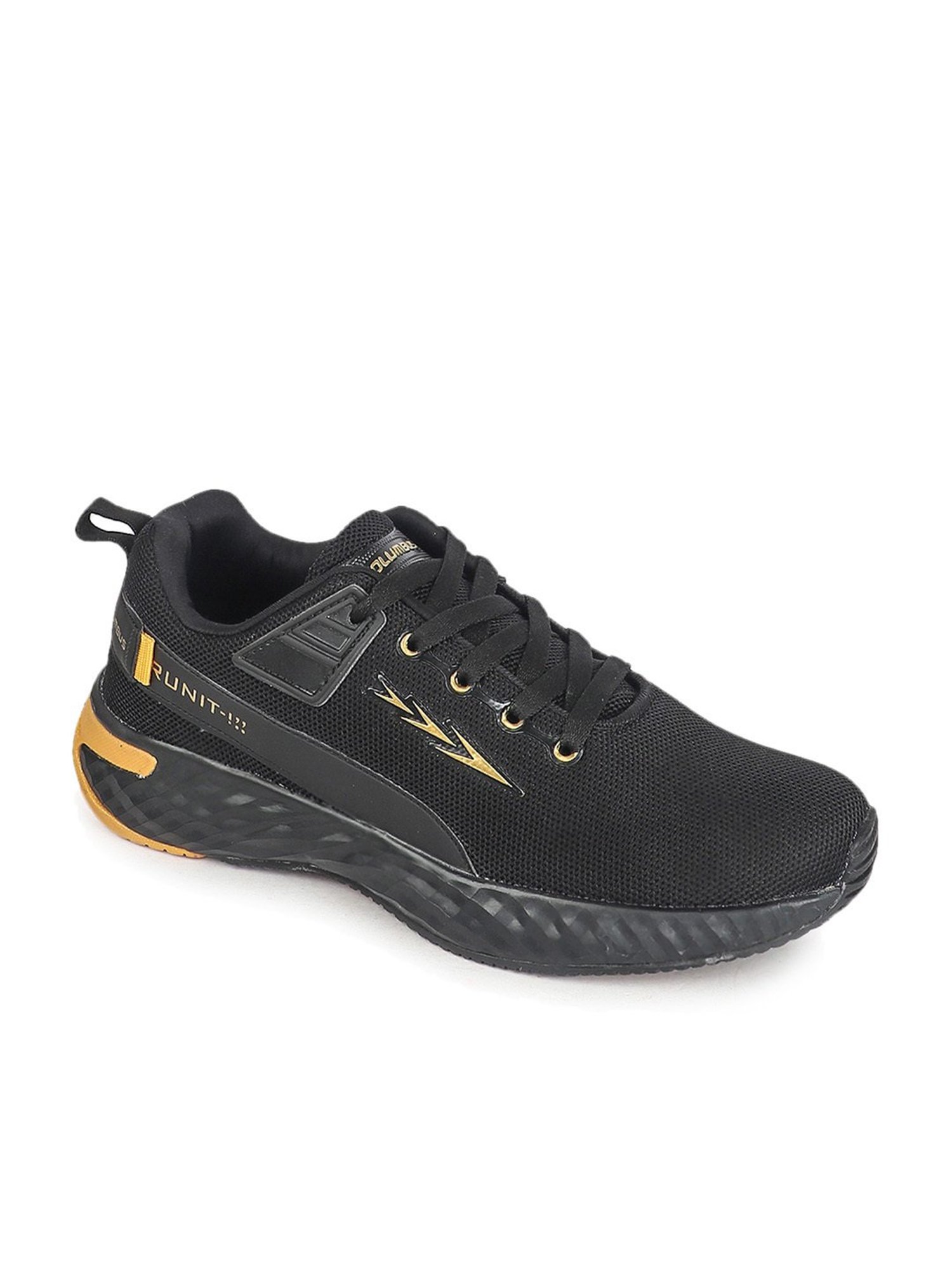 Columbus Men's Black Running Shoes