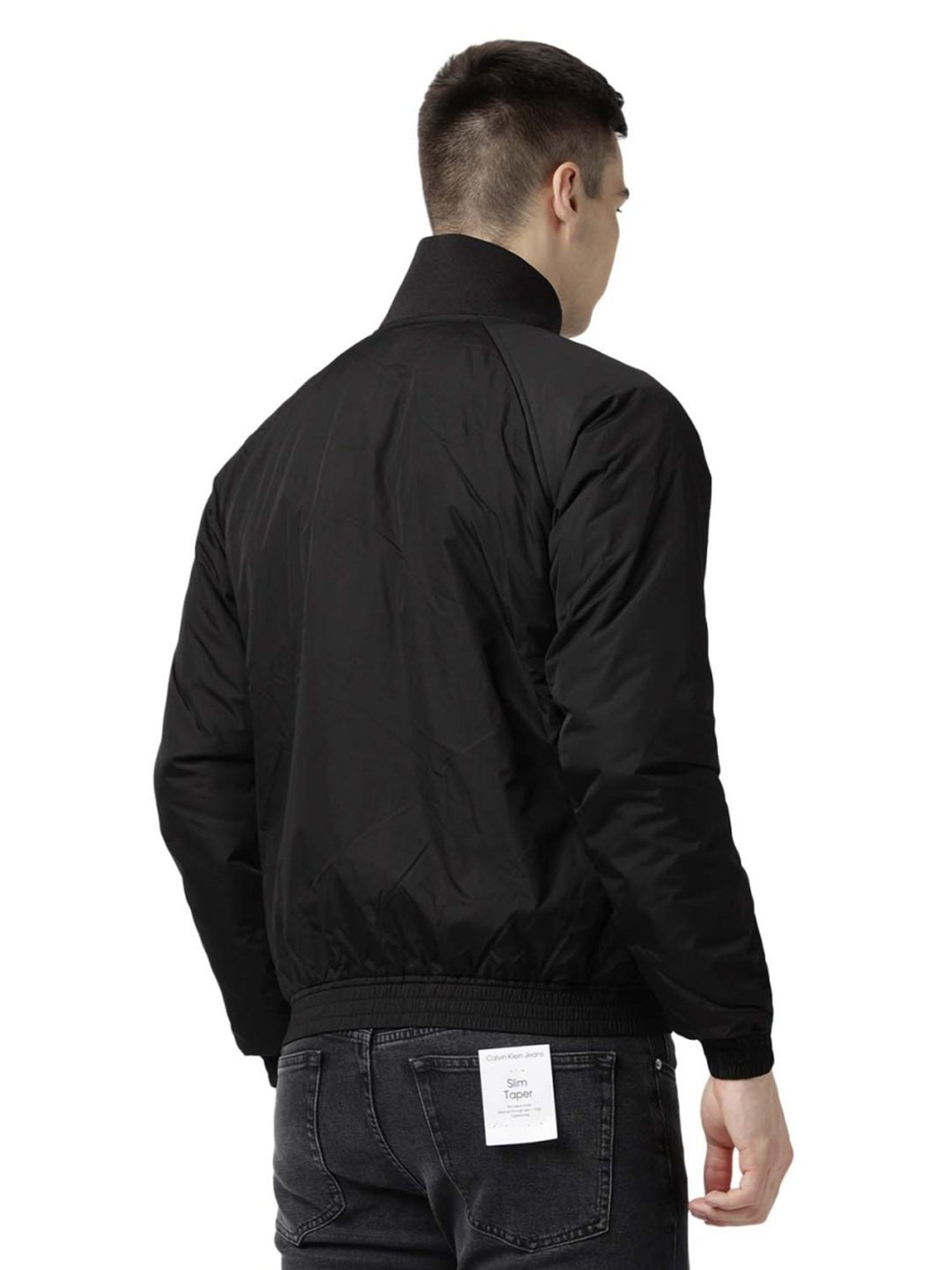 Calvin Klein Jeans Black Regular Fit Bomber Jacket
