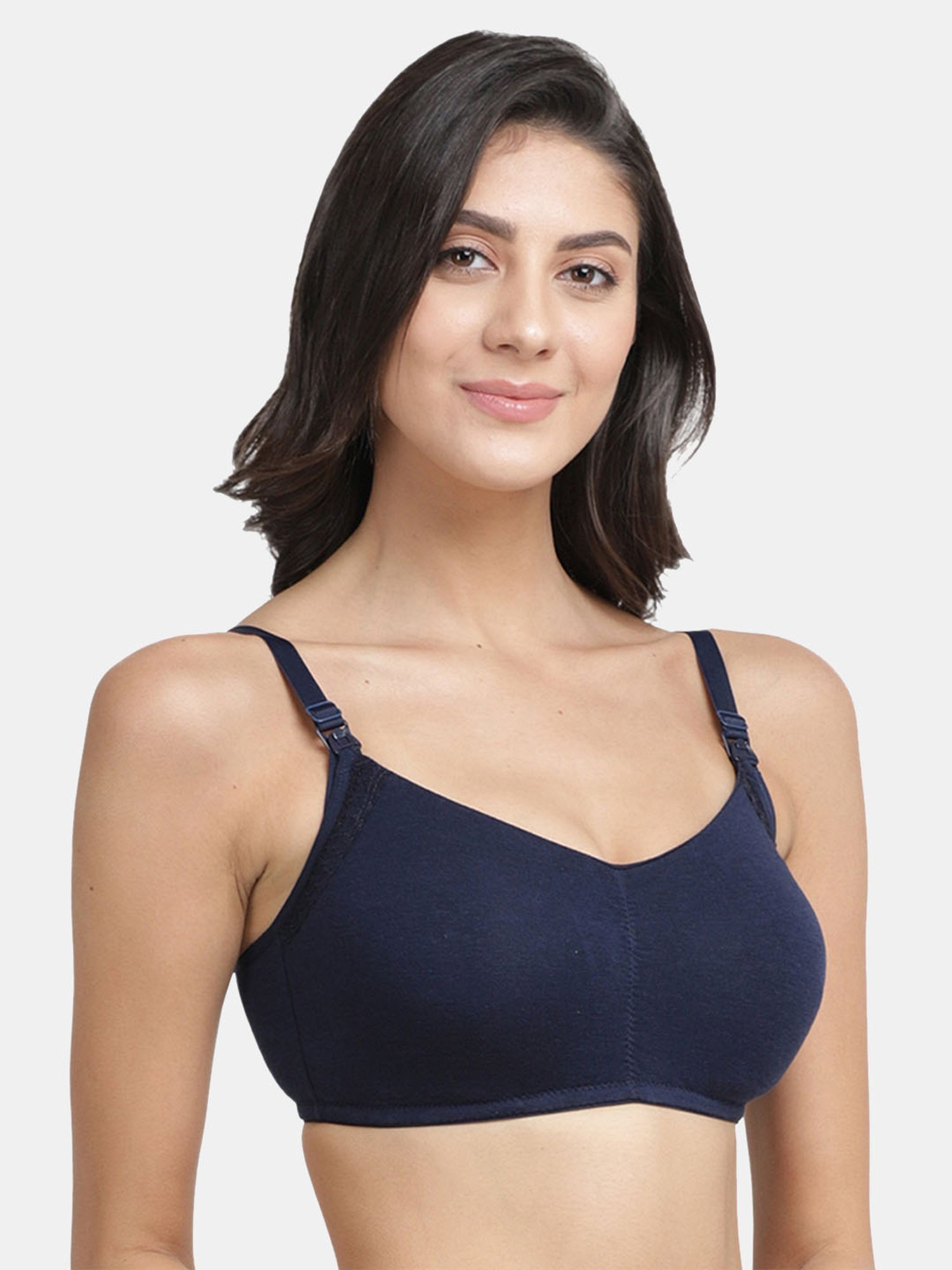 Inner Sense Navy Non Wired Padded Nursing Bra (Pack Of 3)