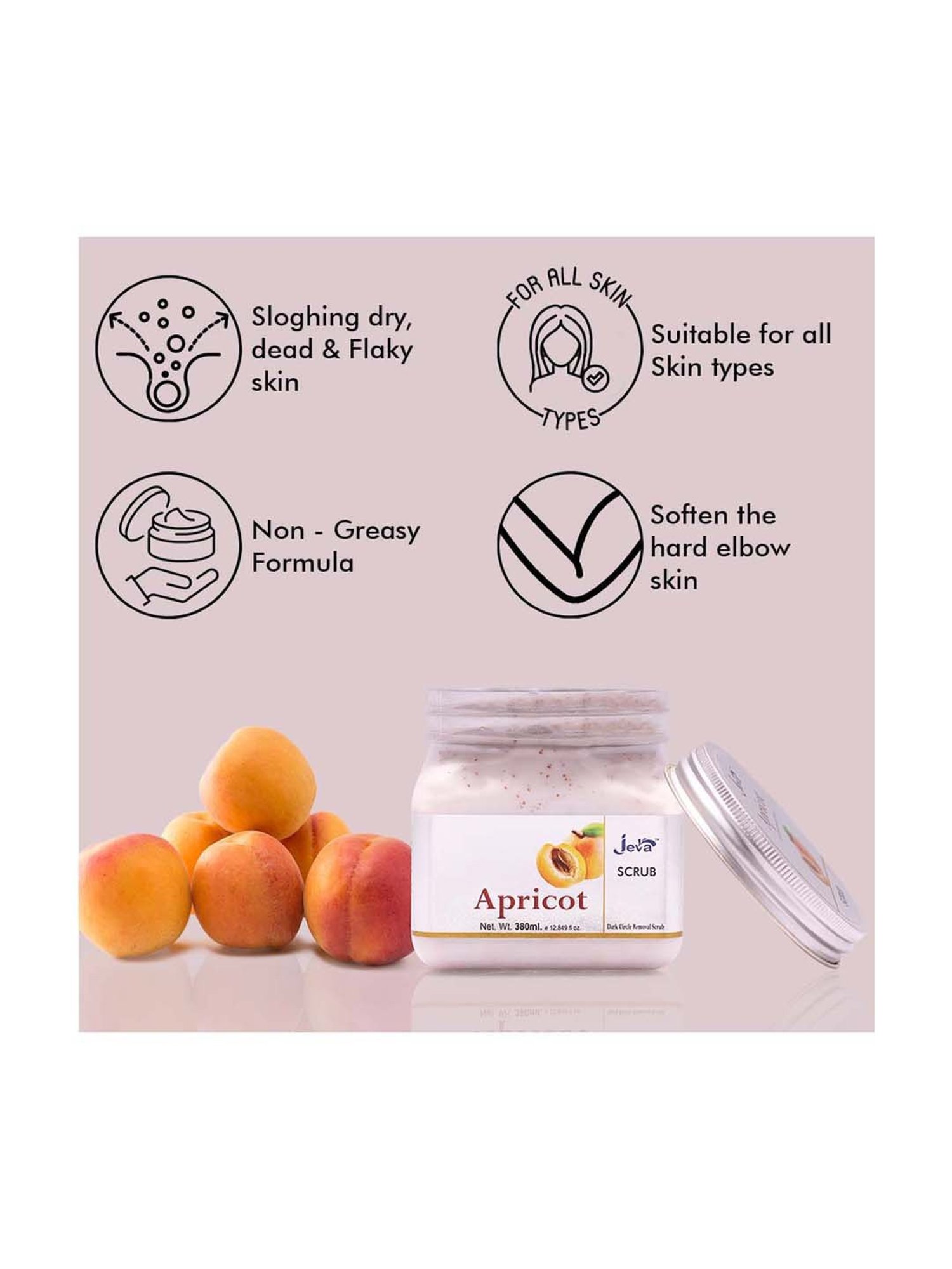 Apricot Dark Circle Removal scrub - 380 ml