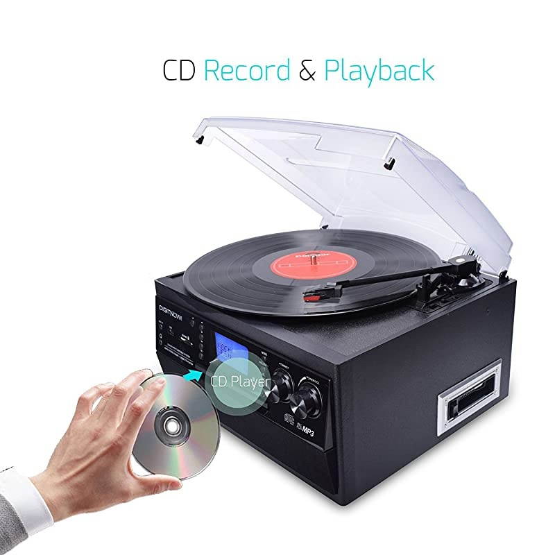 VICTROLA V50200BK V50    S RETRO RECORD PLAYER WITH BLUETOOTH  AND CD PLAYER   USB  BLACK