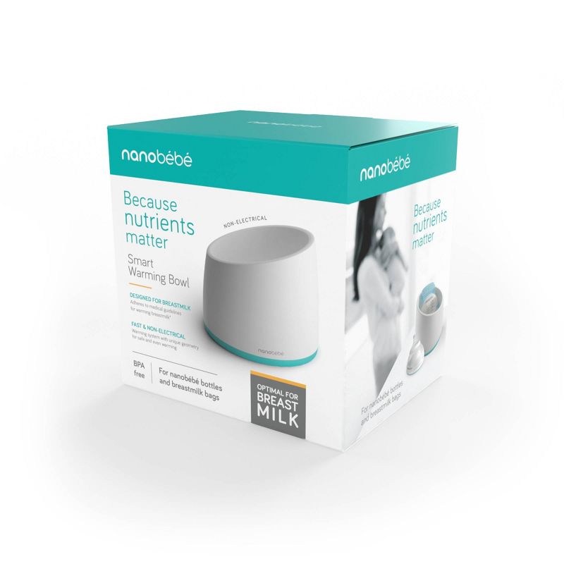 Nanobebe Smart Baby Bottle Warming Bowl - White