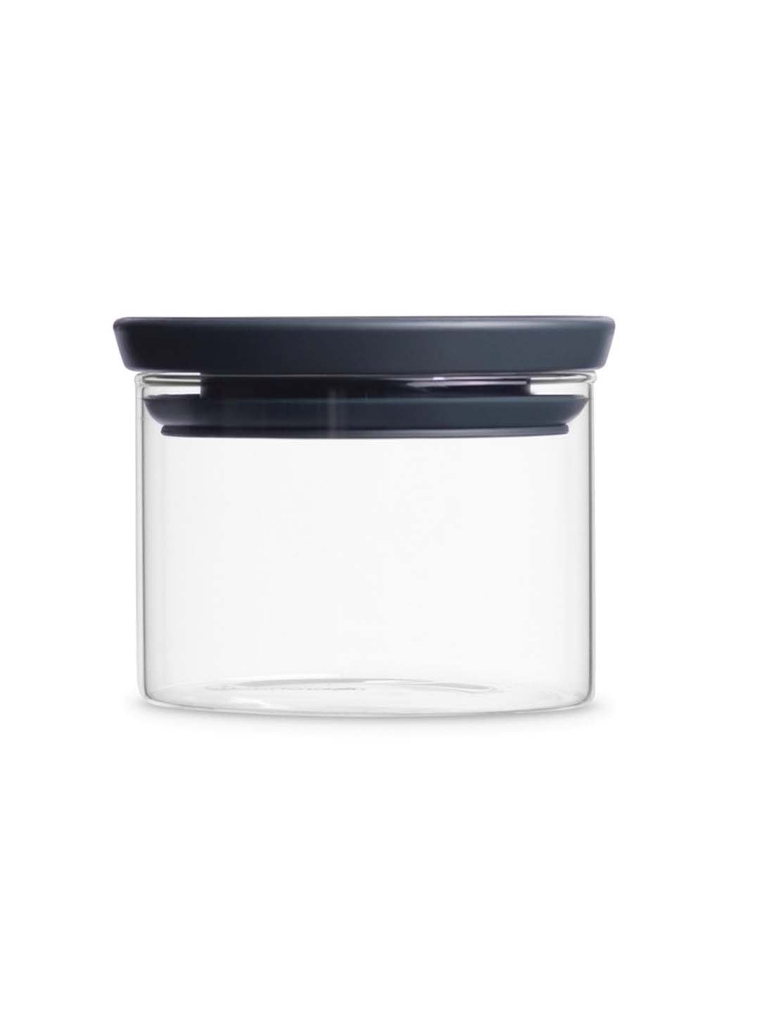BRABANTIA Transparent Glass Stackable Storage Jar (300 ml) - Set of 1