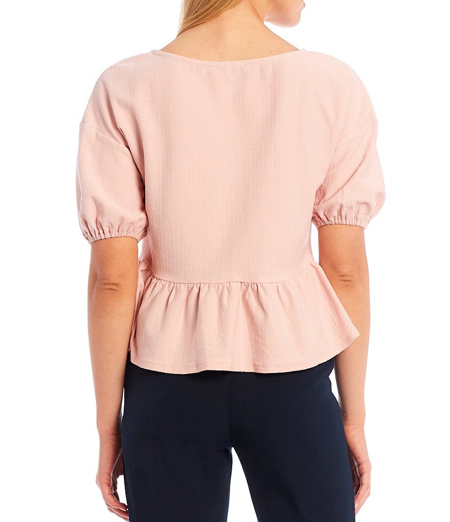 Sugarlips Short Puff Sleeve Babydoll Tee