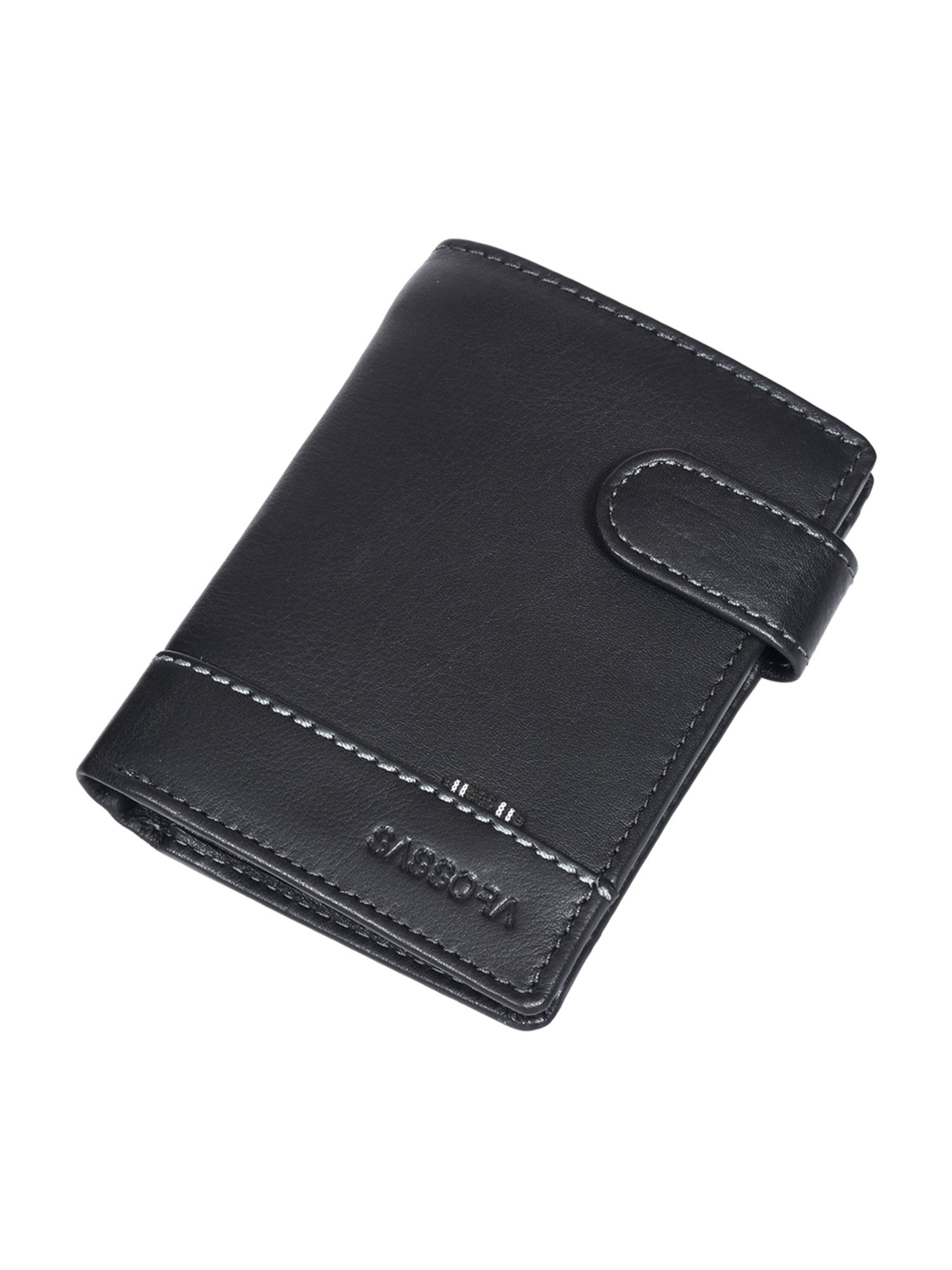 SASSORA Pablo Black Small Leather Notecase