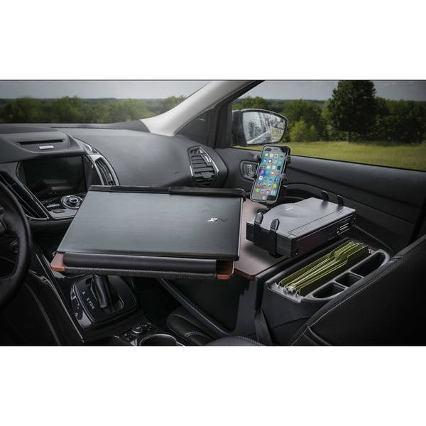 AutoExec AUE10225 Reach Front Seat Car Desk Mahogany Finish with Phone Mount and Printer Stand
ReachDesk-03 FS Printer MAH