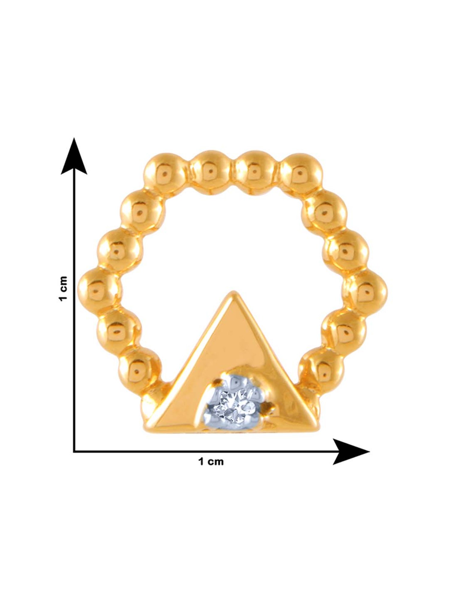 P.C. Chandra Jewellers 18 kt Gold & Diamond Earrings