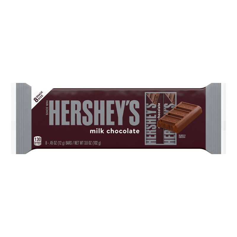 Hershey's Milk Chocolate Candy Bars - 3.6oz/8ct