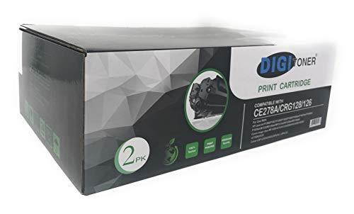 DIGITONER Toner Cartridge Compatible with CE278A Canon CRG128 CRG126 Laserjet Pro M1530/Series/26PPM/M1536/dnf/26PPM/M1537/dnf/26PPM/M1538/dnf/26PPM/M1539/dnf/26PPM/P1566/P1606dn [2 Pack]