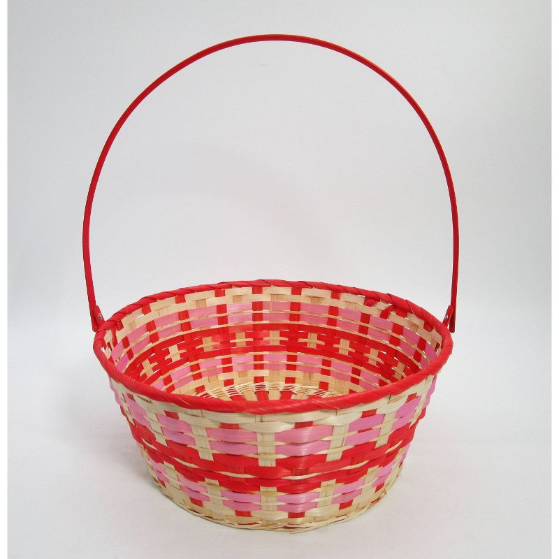 15" Bamboo Easter Basket Warm Colorway Red Center - Spritz™