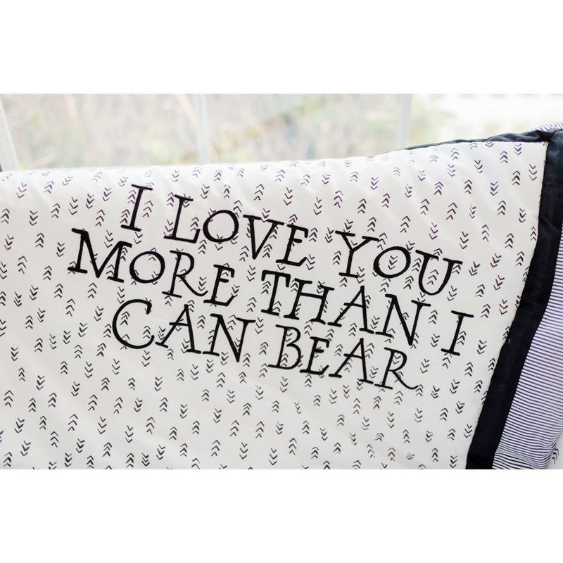 Crib Bedding Set My Baby Sam White Black