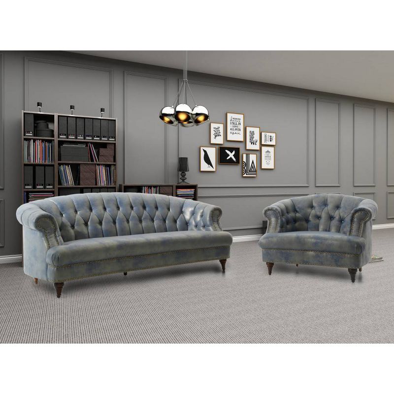 Byron Faux Leather 2 Seater Reclining Loveseat Dark Brown - Baxton Studio