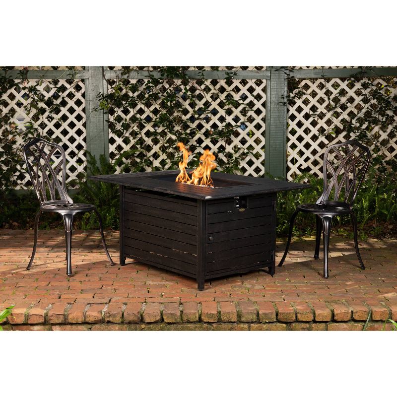 Longmont Aluminum Rectangle Fire Pit - Fire Sense