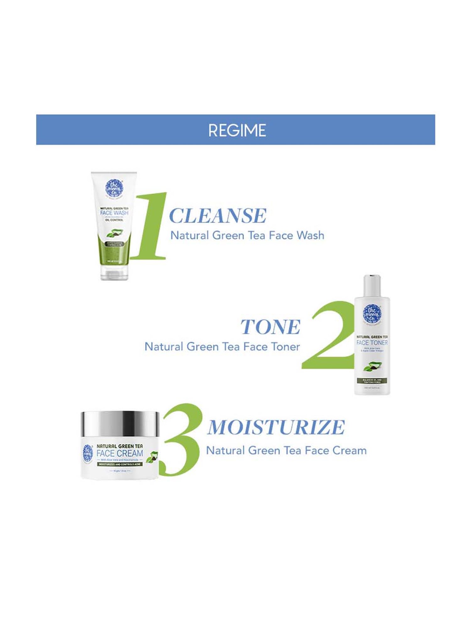 The Moms Co. Natural Green Tea Face Cream with Mono Carton - 50 gm