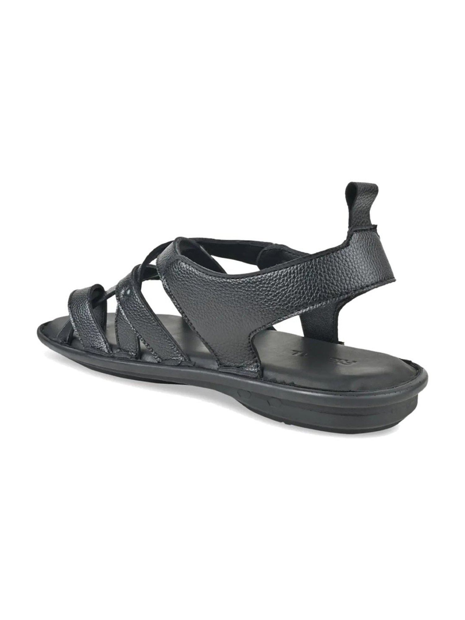Regal Men's Black Toe Ring Sandals