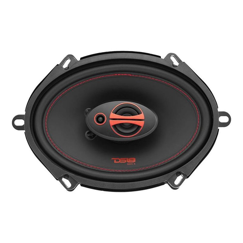 DS18 DS18-GEN-X5.7 Car Stereo GEN X 5 x 7" 3 Way Coaxial Speaker with 165 Watt MAX, 50 Watt RMS, and 4 Ohm for Car Audio Sound System, 1 Pair (2 Pack)