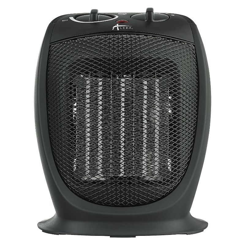 Alera Ceramic Heater, 7 1/8"w x 5 7/8"d x 8 3/4"h, Black HECH09